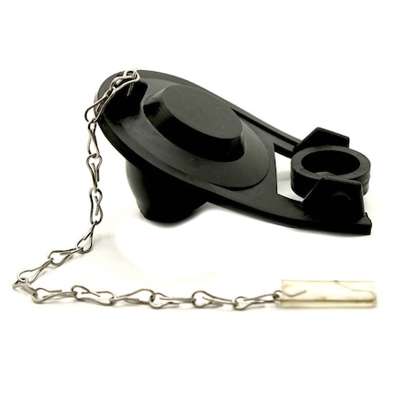 Thrifco Plumbing Universal Toilet 2 Way Flapper Tank Ball, Black 4400128